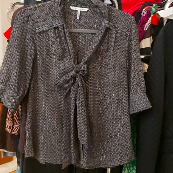 French connection tie blouse - Picture 1 of 4
